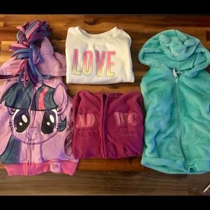 Girls 6 - 6x sweatshirt bundle lot